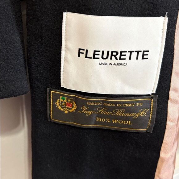 NWT Fleurette Stand Collar Wool Coat $1098 - Picture 4 of 6